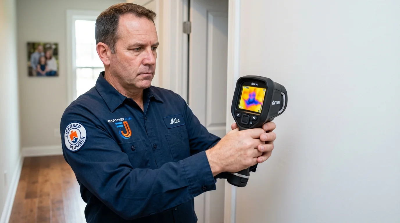 Thermal imaging leak detection by Johns Plumbing LLC in Lubbock