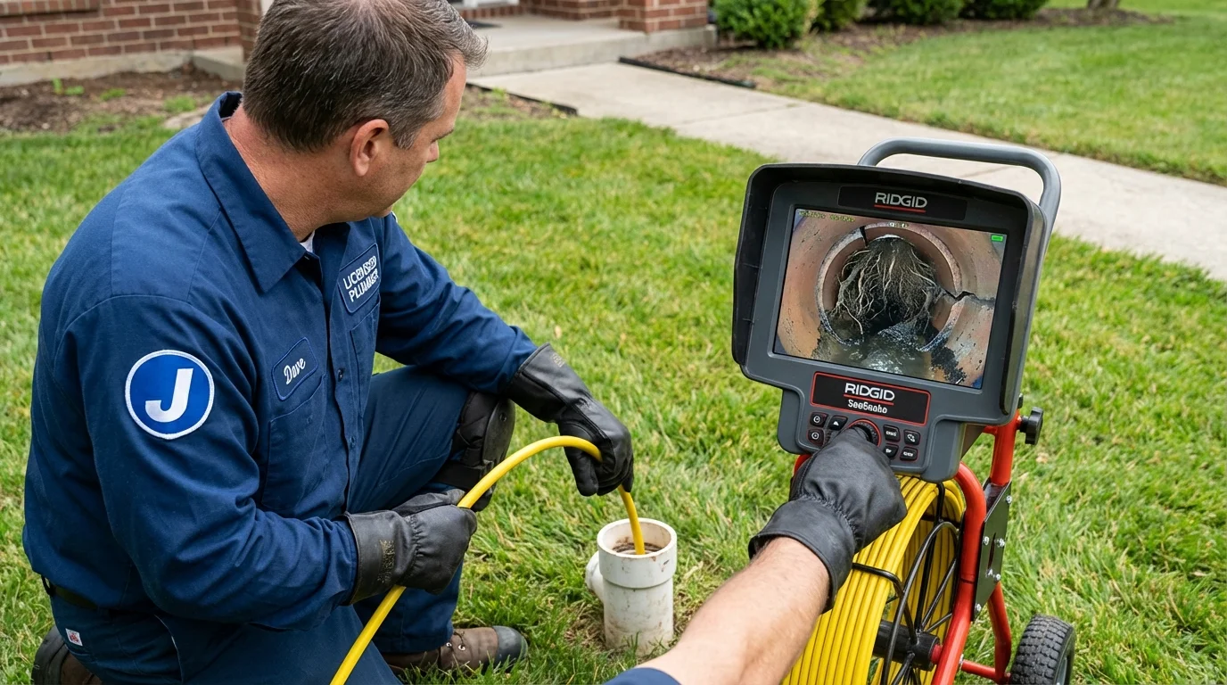 Sewer camera inspection being performed by Johns Plumbing LLC in Lubbock